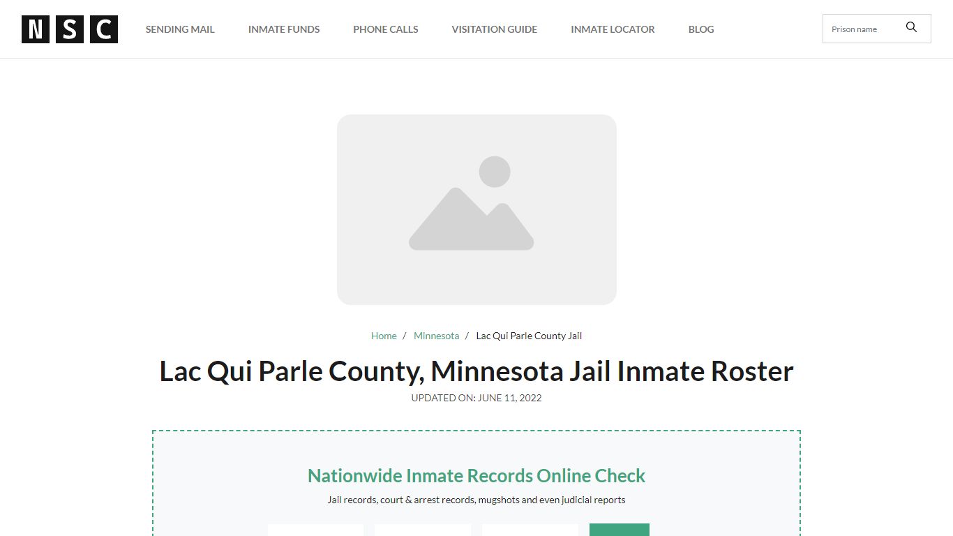 Lac Qui Parle County, Minnesota Jail Inmate List